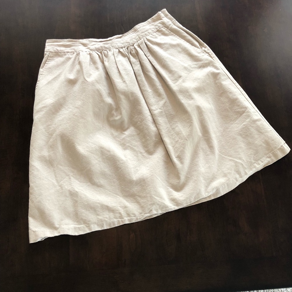 Tan & Silver Speckled Skirt